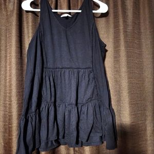 Womens black tunic tank